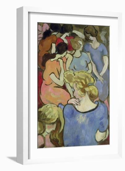 The Women (Oil on Paper Laid down on Panel)-Louis Valtat-Framed Giclee Print