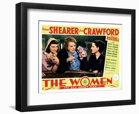 The Women, Paulette Goddard, Mary Boland, Norma Shearer, 1939-null-Framed Premium Giclee Print