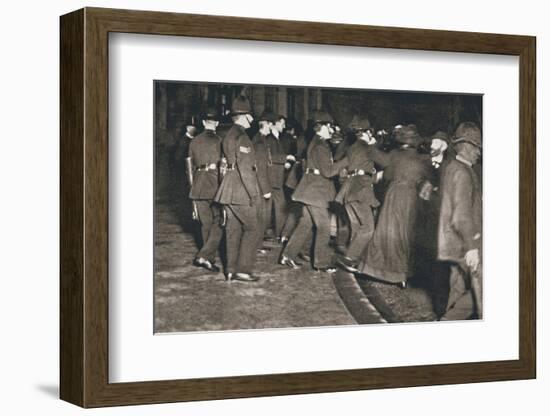 The Women's Freedom League attempting to enter the House of Commons, London, 1908-Unknown-Framed Photographic Print