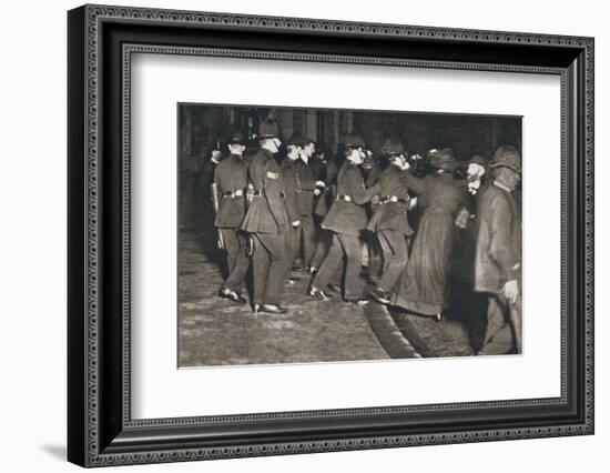 The Women's Freedom League attempting to enter the House of Commons, London, 1908-Unknown-Framed Photographic Print