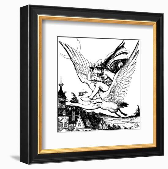 The Wonder Clock-Howard Pyle-Framed Premium Giclee Print