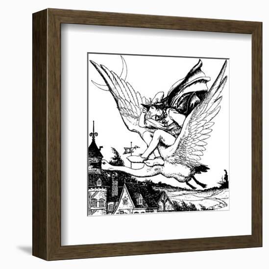 The Wonder Clock-Howard Pyle-Framed Premium Giclee Print