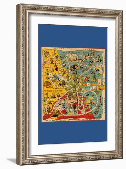 The Wonderful Game of Oz - Board-John R. Neill-Framed Art Print