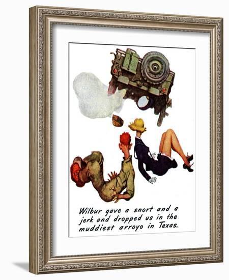 "The Wonderful Life of Wilbur the Jeep" B, January 29,1944-Norman Rockwell-Framed Giclee Print