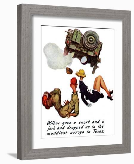 "The Wonderful Life of Wilbur the Jeep" B, January 29,1944-Norman Rockwell-Framed Giclee Print