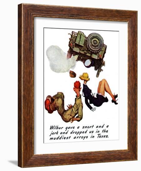 "The Wonderful Life of Wilbur the Jeep" B, January 29,1944-Norman Rockwell-Framed Giclee Print