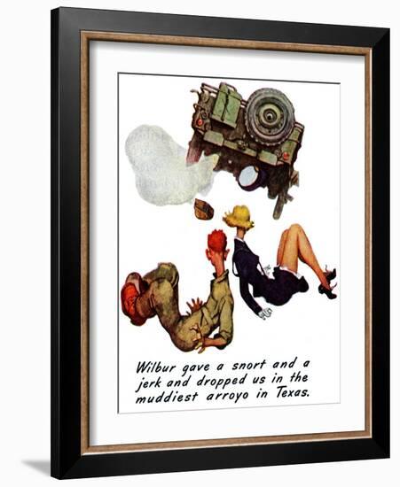 "The Wonderful Life of Wilbur the Jeep" B, January 29,1944-Norman Rockwell-Framed Giclee Print