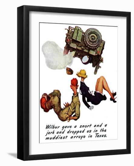 "The Wonderful Life of Wilbur the Jeep" B, January 29,1944-Norman Rockwell-Framed Giclee Print