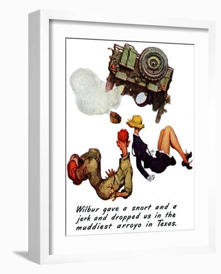 "The Wonderful Life of Wilbur the Jeep" B, January 29,1944-Norman Rockwell-Framed Giclee Print