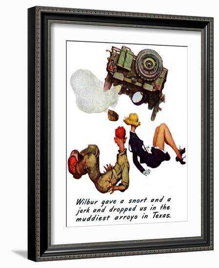 "The Wonderful Life of Wilbur the Jeep" B, January 29,1944-Norman Rockwell-Framed Giclee Print