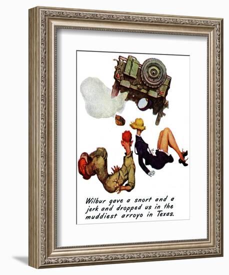 "The Wonderful Life of Wilbur the Jeep" B, January 29,1944-Norman Rockwell-Framed Giclee Print