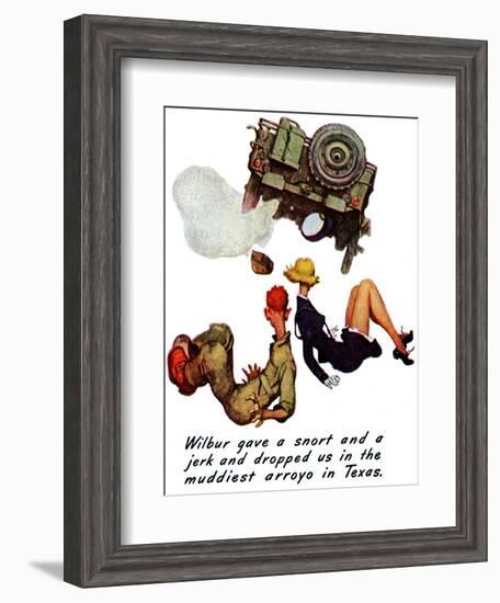 "The Wonderful Life of Wilbur the Jeep" B, January 29,1944-Norman Rockwell-Framed Giclee Print