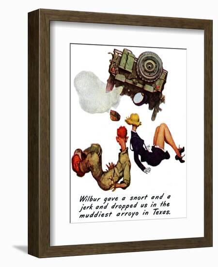 "The Wonderful Life of Wilbur the Jeep" B, January 29,1944-Norman Rockwell-Framed Giclee Print