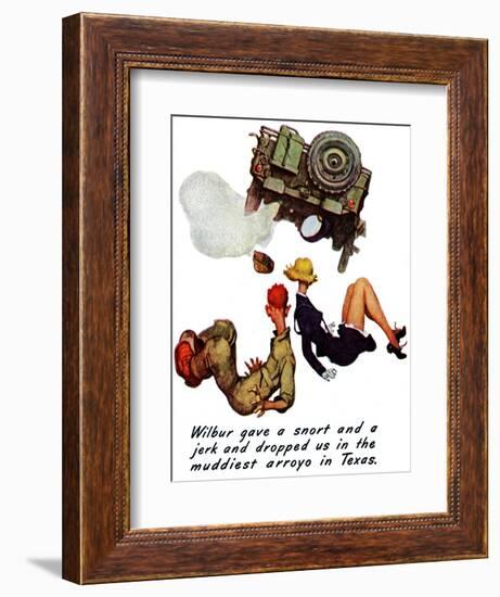 "The Wonderful Life of Wilbur the Jeep" B, January 29,1944-Norman Rockwell-Framed Giclee Print