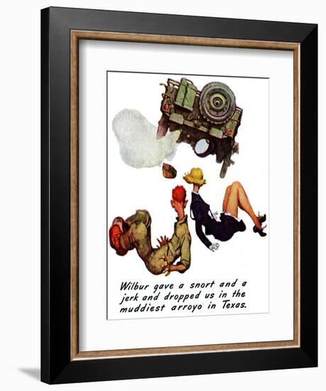 "The Wonderful Life of Wilbur the Jeep" B, January 29,1944-Norman Rockwell-Framed Giclee Print