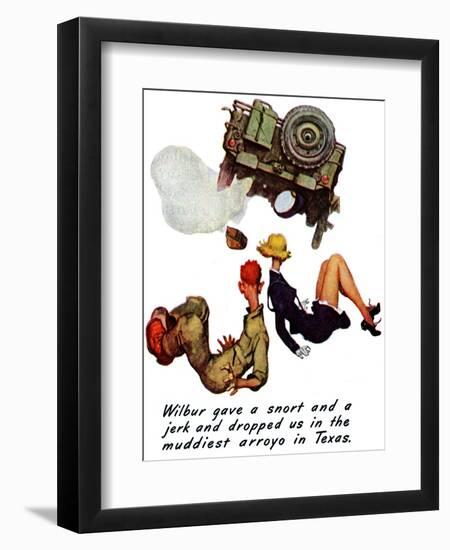 "The Wonderful Life of Wilbur the Jeep" B, January 29,1944-Norman Rockwell-Framed Giclee Print