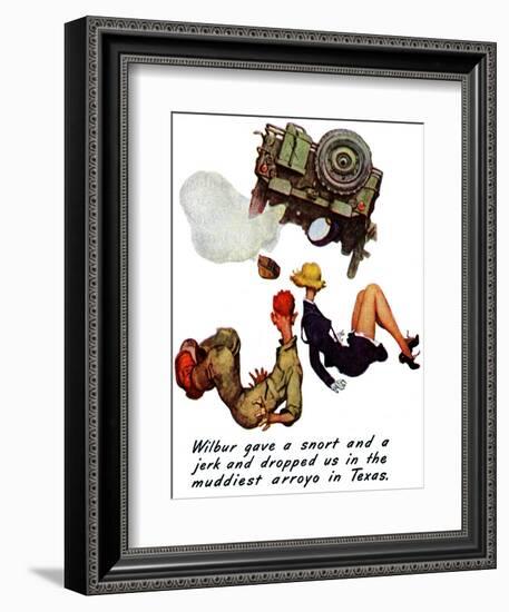 "The Wonderful Life of Wilbur the Jeep" B, January 29,1944-Norman Rockwell-Framed Giclee Print