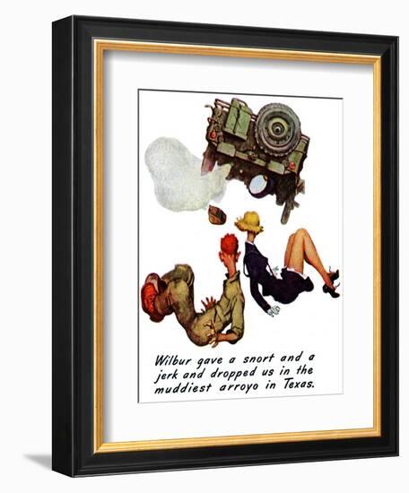 "The Wonderful Life of Wilbur the Jeep" B, January 29,1944-Norman Rockwell-Framed Giclee Print