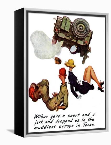 "The Wonderful Life of Wilbur the Jeep" B, January 29,1944-Norman Rockwell-Framed Premier Image Canvas