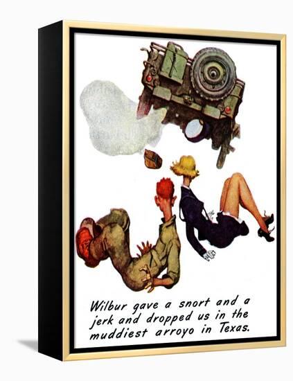 "The Wonderful Life of Wilbur the Jeep" B, January 29,1944-Norman Rockwell-Framed Premier Image Canvas