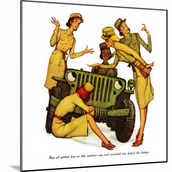 "The Wonderful Life of Wilbur the Jeep" B-Norman Rockwell-Mounted Print