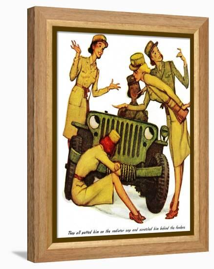 "The Wonderful Life of Wilbur the Jeep" B-Norman Rockwell-Framed Premier Image Canvas