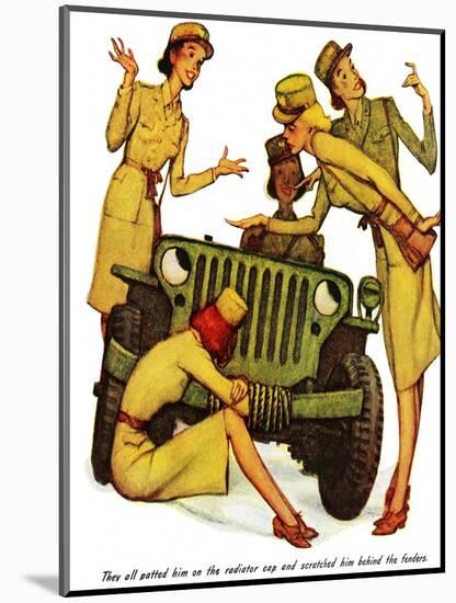 "The Wonderful Life of Wilbur the Jeep" B-Norman Rockwell-Mounted Giclee Print