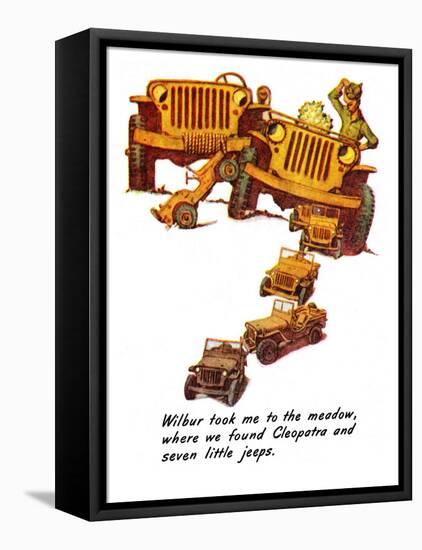 "The Wonderful Life of Wilbur the Jeep" E, January 29,1944-Norman Rockwell-Framed Premier Image Canvas