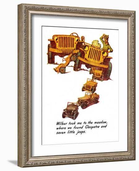 "The Wonderful Life of Wilbur the Jeep" E, January 29,1944-Norman Rockwell-Framed Giclee Print