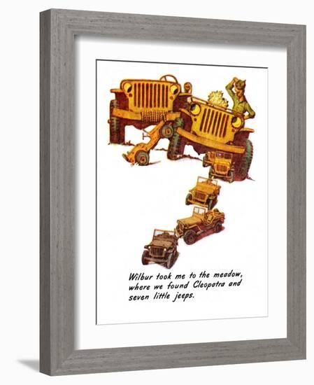 "The Wonderful Life of Wilbur the Jeep" E, January 29,1944-Norman Rockwell-Framed Giclee Print