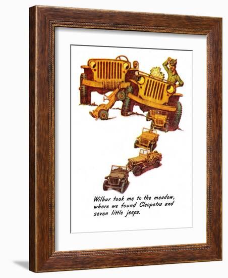 "The Wonderful Life of Wilbur the Jeep" E, January 29,1944-Norman Rockwell-Framed Giclee Print