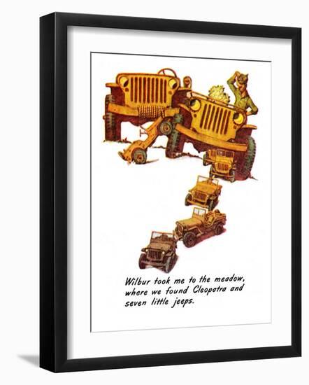 "The Wonderful Life of Wilbur the Jeep" E, January 29,1944-Norman Rockwell-Framed Giclee Print