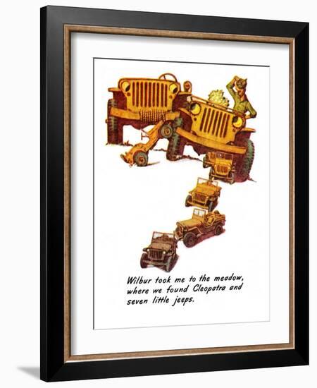 "The Wonderful Life of Wilbur the Jeep" E, January 29,1944-Norman Rockwell-Framed Giclee Print