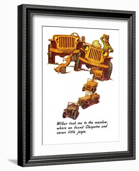 "The Wonderful Life of Wilbur the Jeep" E, January 29,1944-Norman Rockwell-Framed Giclee Print