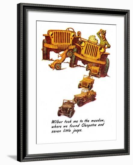 "The Wonderful Life of Wilbur the Jeep" E, January 29,1944-Norman Rockwell-Framed Giclee Print