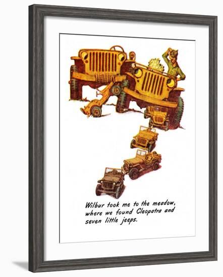 "The Wonderful Life of Wilbur the Jeep" E, January 29,1944-Norman Rockwell-Framed Giclee Print