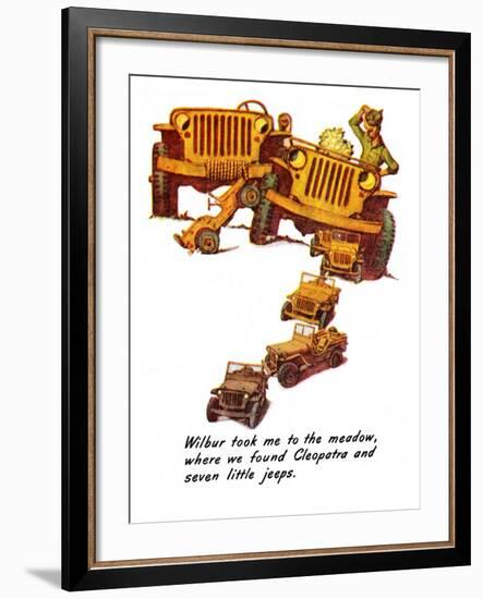 "The Wonderful Life of Wilbur the Jeep" E, January 29,1944-Norman Rockwell-Framed Giclee Print