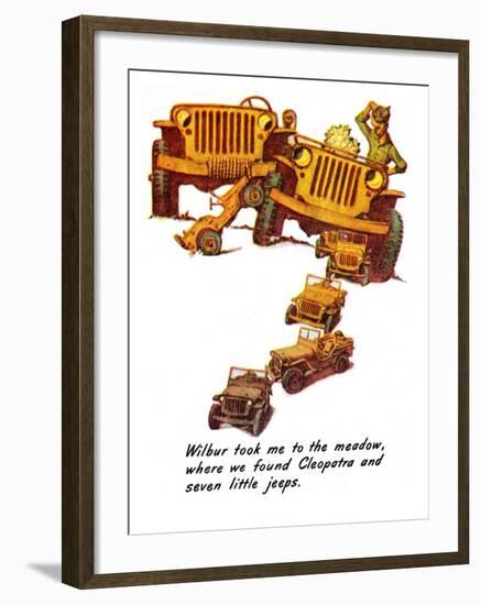 "The Wonderful Life of Wilbur the Jeep" E, January 29,1944-Norman Rockwell-Framed Giclee Print