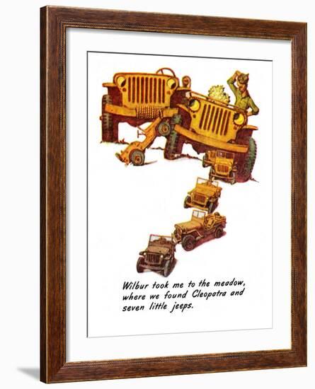 "The Wonderful Life of Wilbur the Jeep" E, January 29,1944-Norman Rockwell-Framed Giclee Print