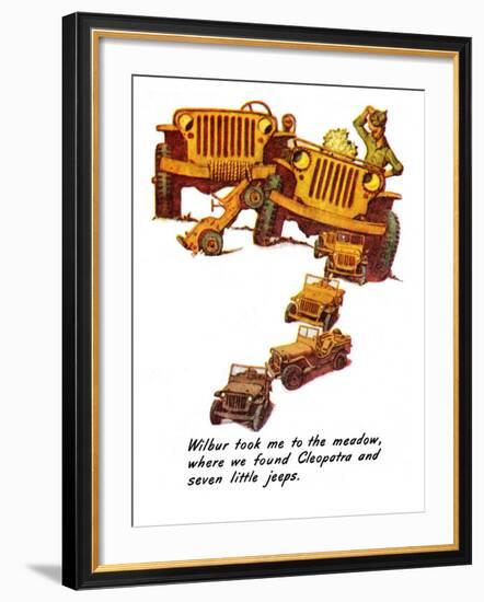 "The Wonderful Life of Wilbur the Jeep" E, January 29,1944-Norman Rockwell-Framed Giclee Print