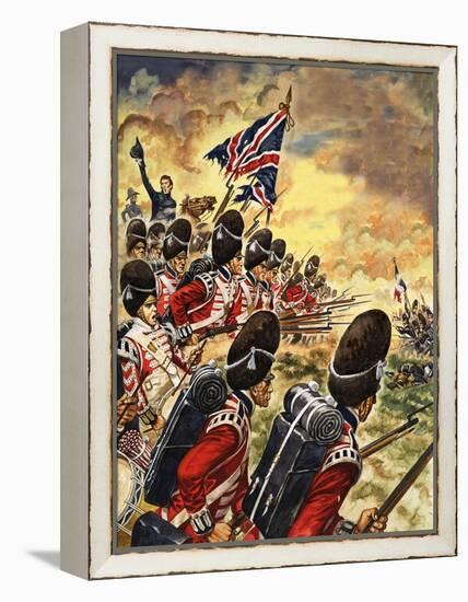 The Wonderful Story of Britain: The Battle of Waterloo-Peter Jackson-Framed Premier Image Canvas