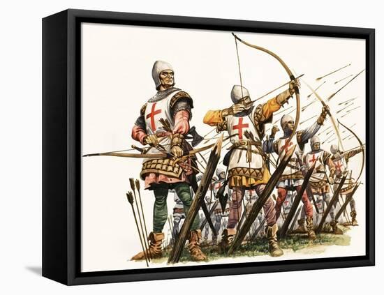 The Wonderful Story of Britain: the Bowmen of Britain-Peter Jackson-Framed Premier Image Canvas