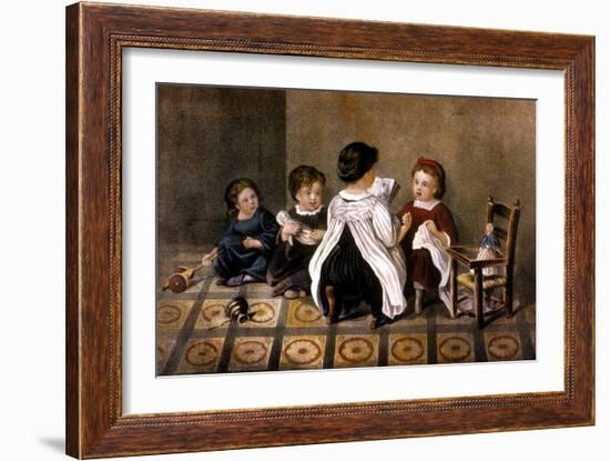 The Wonderful Story-Currier & Ives-Framed Giclee Print