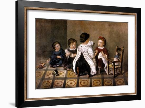 The Wonderful Story-Currier & Ives-Framed Giclee Print