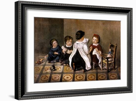 The Wonderful Story-Currier & Ives-Framed Giclee Print