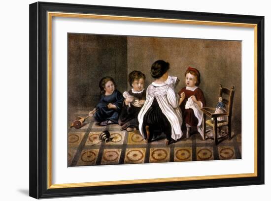 The Wonderful Story-Currier & Ives-Framed Giclee Print