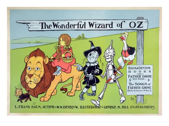 The Wonderful Wizard Of Oz And Father Goose C 1900 Giclee Print William W Denslow Art Com