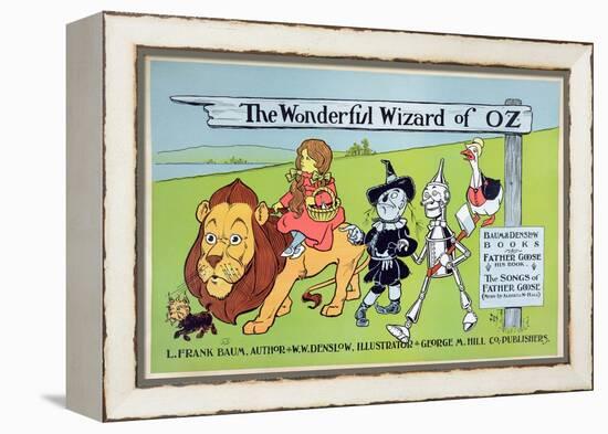 The Wonderful Wizard of Oz and Father Goose, C.1900-William W. Denslow-Framed Premier Image Canvas