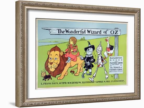 The Wonderful Wizard of Oz and Father Goose, C.1900-William W. Denslow-Framed Giclee Print