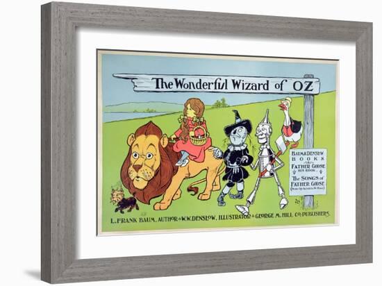 The Wonderful Wizard of Oz and Father Goose, C.1900-William W. Denslow-Framed Giclee Print